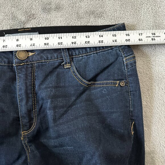 Wit & Wisdom Dark Wash Bermuda Shorts Jorts Women's 8 Stretch 9" Inseam - Picture 4 of 7